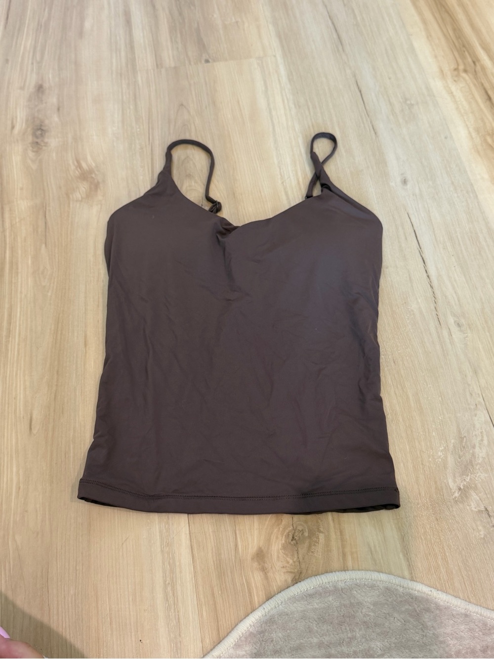 Women’s Brown Adjustable-Strap Camisole Top